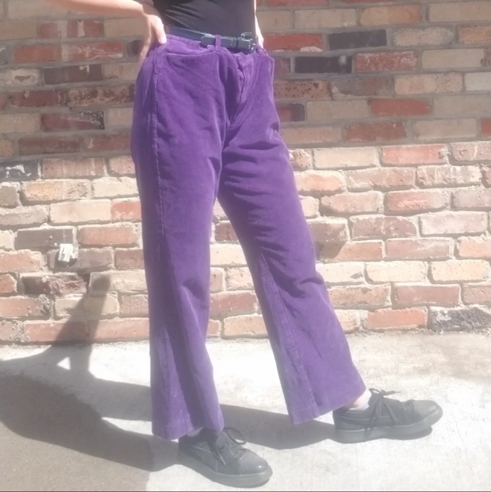 Vintage purple corduroy trousers